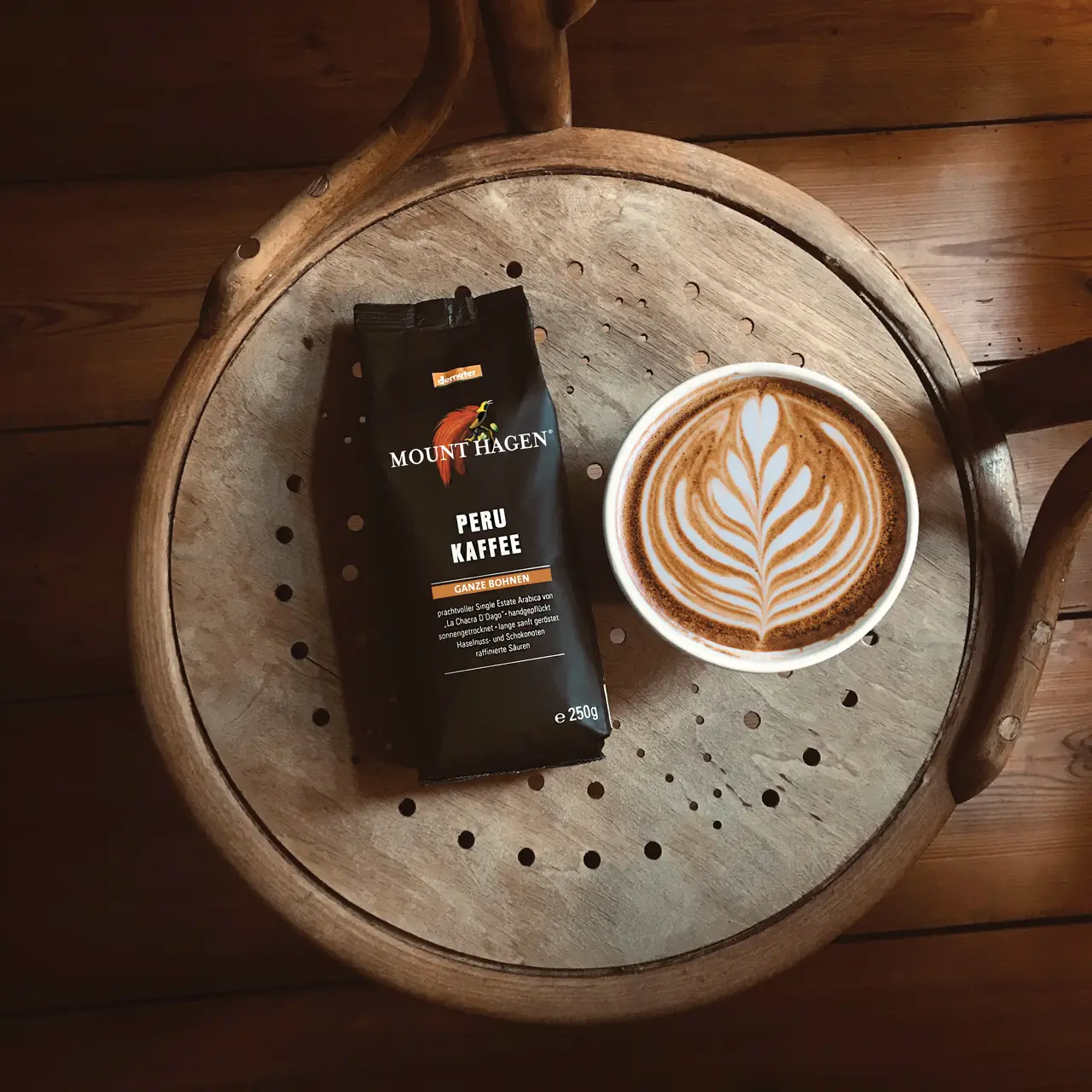 Peru kahvi 250 g pavut kahvipaketti, peru kahvi, paahdettu kahvi, kahvi, kahvipavut, pavut, papukahvi, demeter